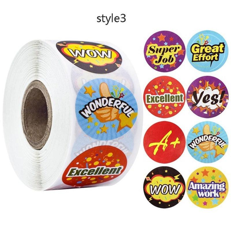 500 Animal Reward Stickers for Motivation & Encouragement