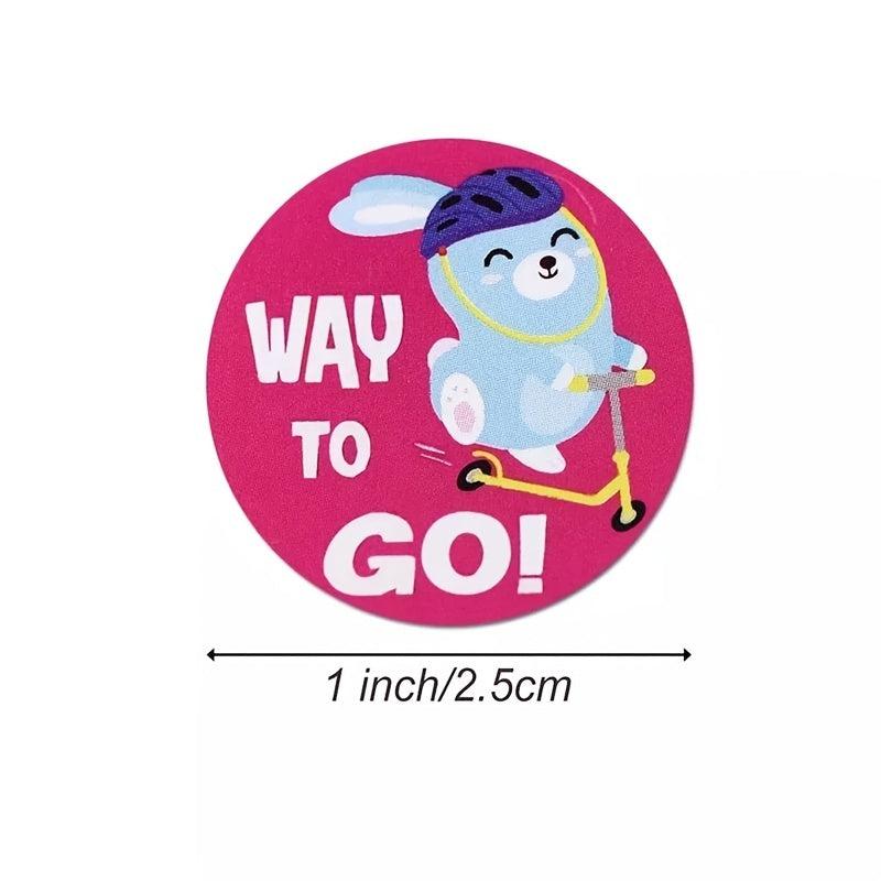 500 Animal Reward Stickers for Motivation & Encouragement