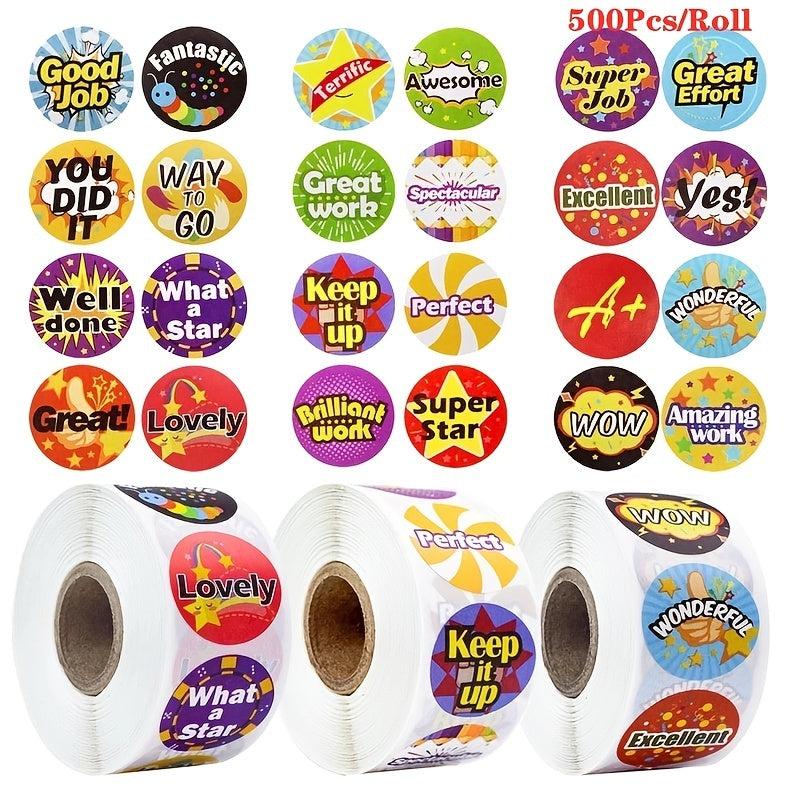 500 Animal Reward Stickers for Motivation & Encouragement