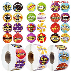 500 Animal Reward Stickers for Motivation & Encouragement