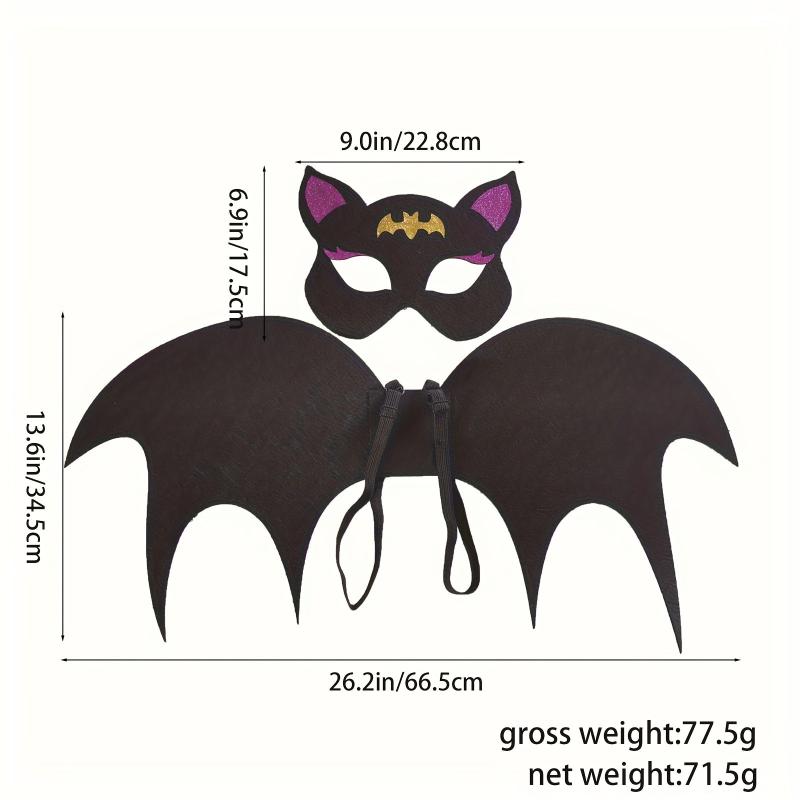 Halloween Bat Wings Mask Set for Party Cosplay Performance