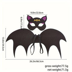 Halloween Bat Wings Mask Set for Party Cosplay Performance