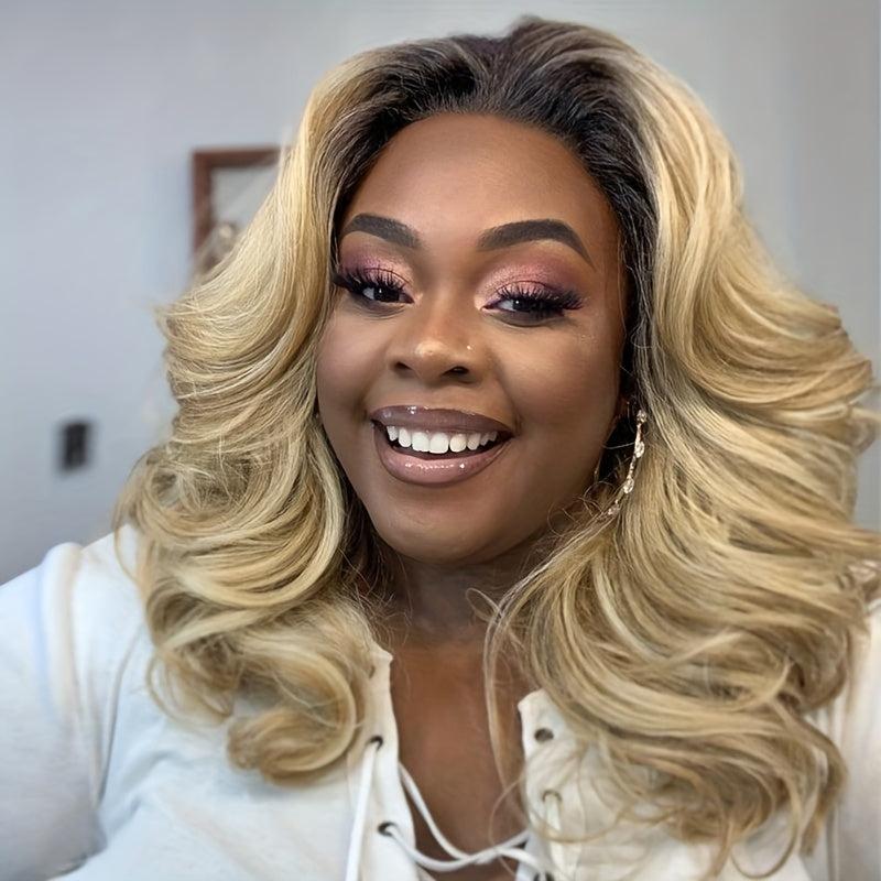 Loose Wave Lace Part Wig Curly Hair Synthetic Heat Resistant Weave Full Wigs
