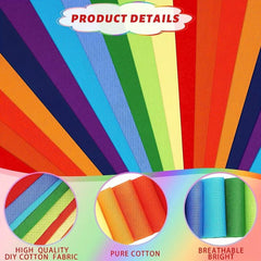 40pcs 6 48 49 Solids Fabric Patchwork Roll Quilting Roll Fabric