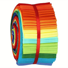 40pcs 6 48 49 Solids Fabric Patchwork Roll Quilting Roll Fabric