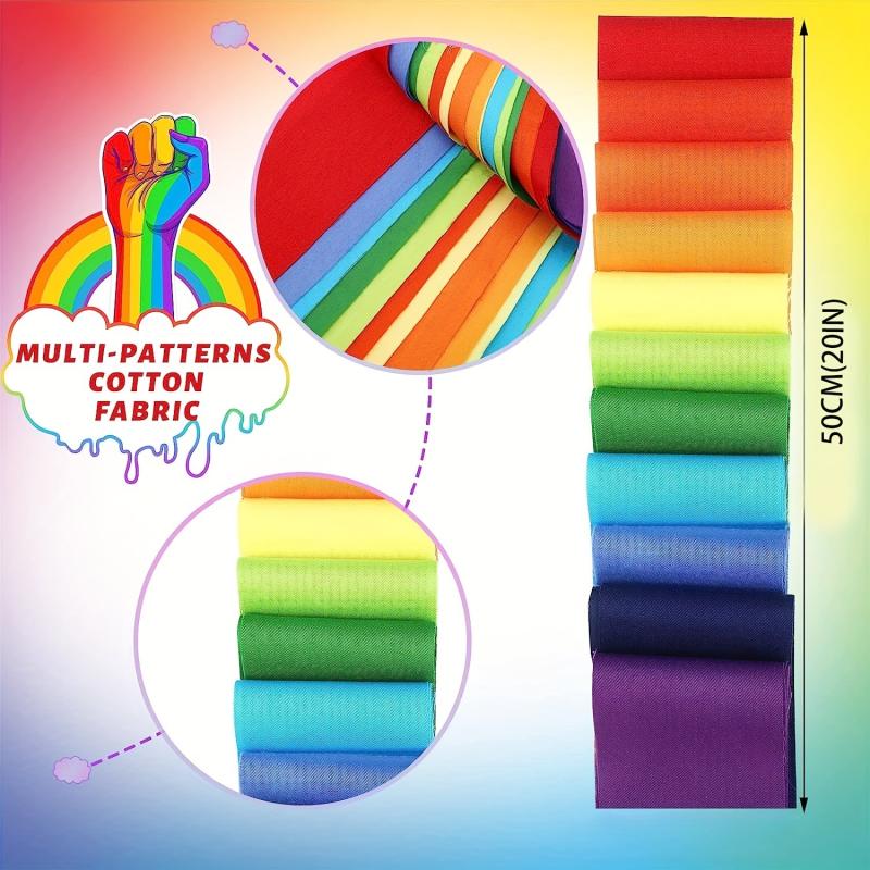 40pcs 6 48 49 Solids Fabric Patchwork Roll Quilting Roll Fabric
