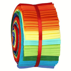 40pcs 6 48 49 Solids Fabric Patchwork Roll Quilting Roll Fabric