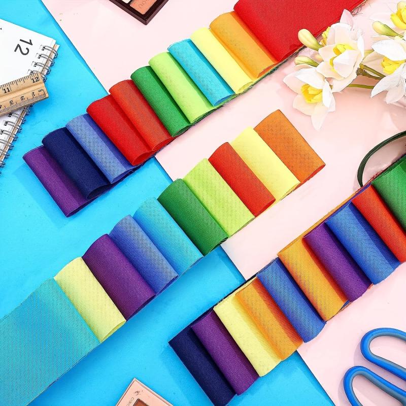 40pcs 6 48 49 Solids Fabric Patchwork Roll Quilting Roll Fabric