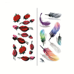 3D Simulation Tattoo Sticker Waterproof Long Lasting Temporary Tattoo