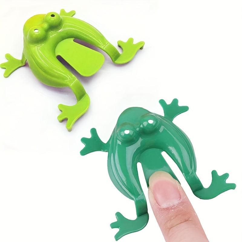 Kids Bouncing Frog Plastic Toy - Creative Puzzle Jumping Frog