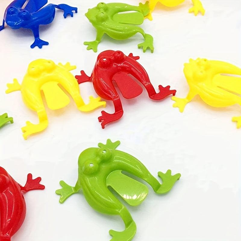 Kids Bouncing Frog Plastic Toy - Creative Puzzle Jumping Frog