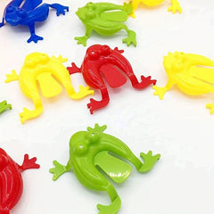Kids Bouncing Frog Plastic Toy - Creative Puzzle Jumping Frog
