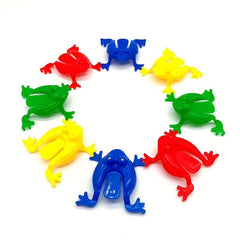 Kids Bouncing Frog Plastic Toy - Creative Puzzle Jumping Frog