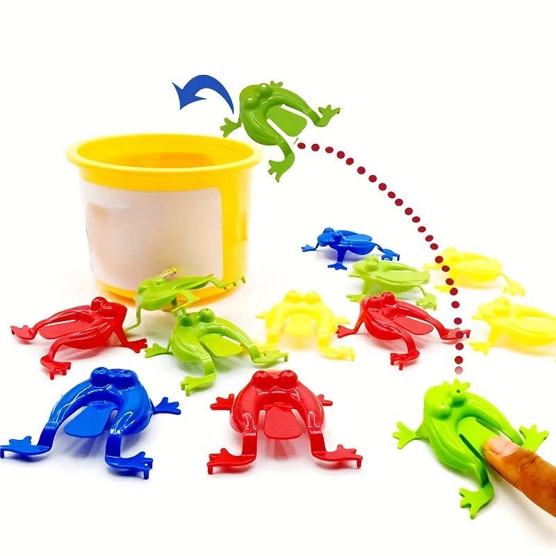 Kids Bouncing Frog Plastic Toy - Creative Puzzle Jumping Frog