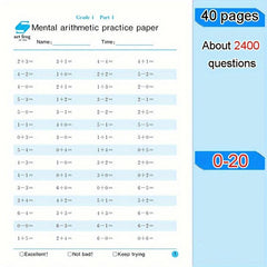 2400 Math Problems Book: Arithmetic For Kids