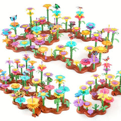 DIY Garden Building Blocks Set Girls Toy