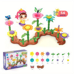 DIY Garden Building Blocks Set Girls Toy