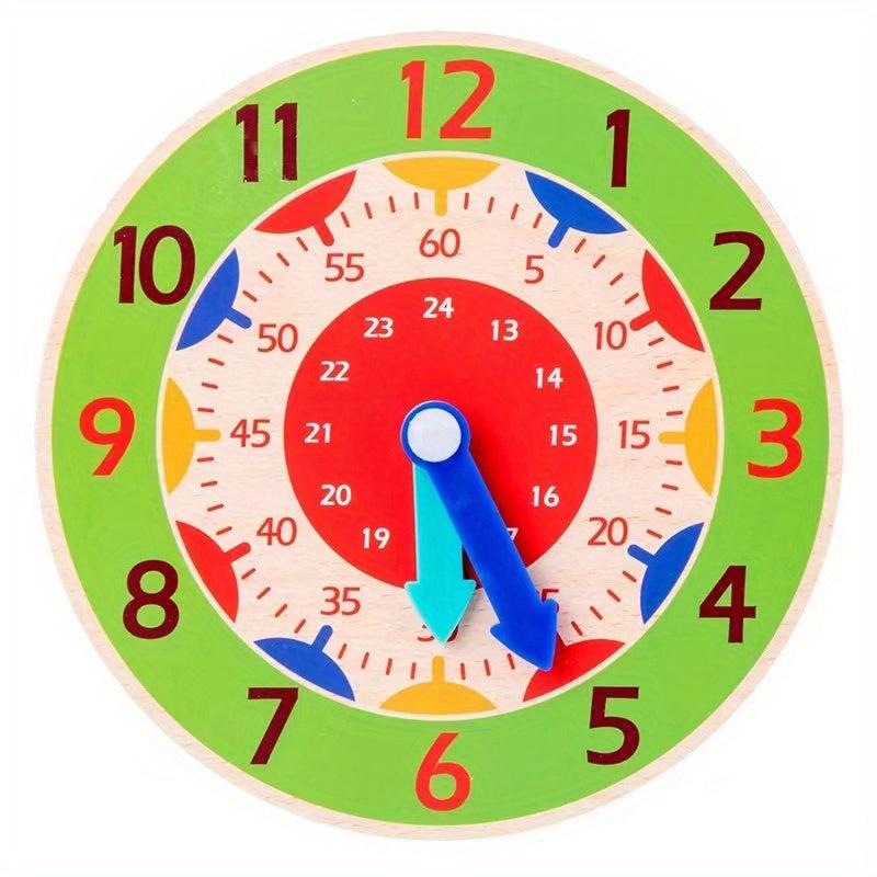Wooden Clock Kids Puzzles Educational Toy
