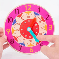 Wooden Clock Kids Puzzles Educational Toy