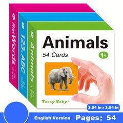 54 Card Pocket Flash Cards for Kids' Educational Learning Fun