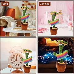 Interactive Talking Cactus Toy Wriggle Sing & Repeat Your Voice