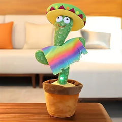 Interactive Talking Cactus Toy Wriggle Sing & Repeat Your Voice
