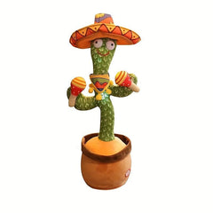 Interactive Talking Cactus Toy Wriggle Sing & Repeat Your Voice