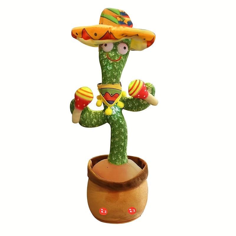 Interactive Talking Cactus Toy Wriggle Sing & Repeat Your Voice