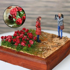20 Pcs Flower Cluster Vegetation Grass Tufts Static Scenery Model