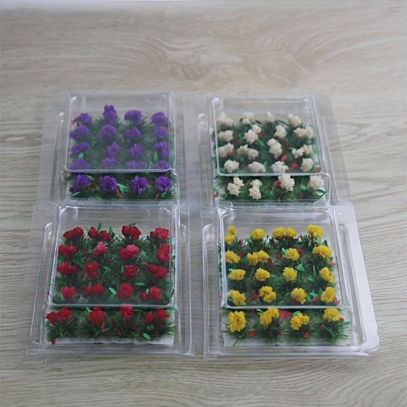 20 Pcs Flower Cluster Vegetation Grass Tufts Static Scenery Model