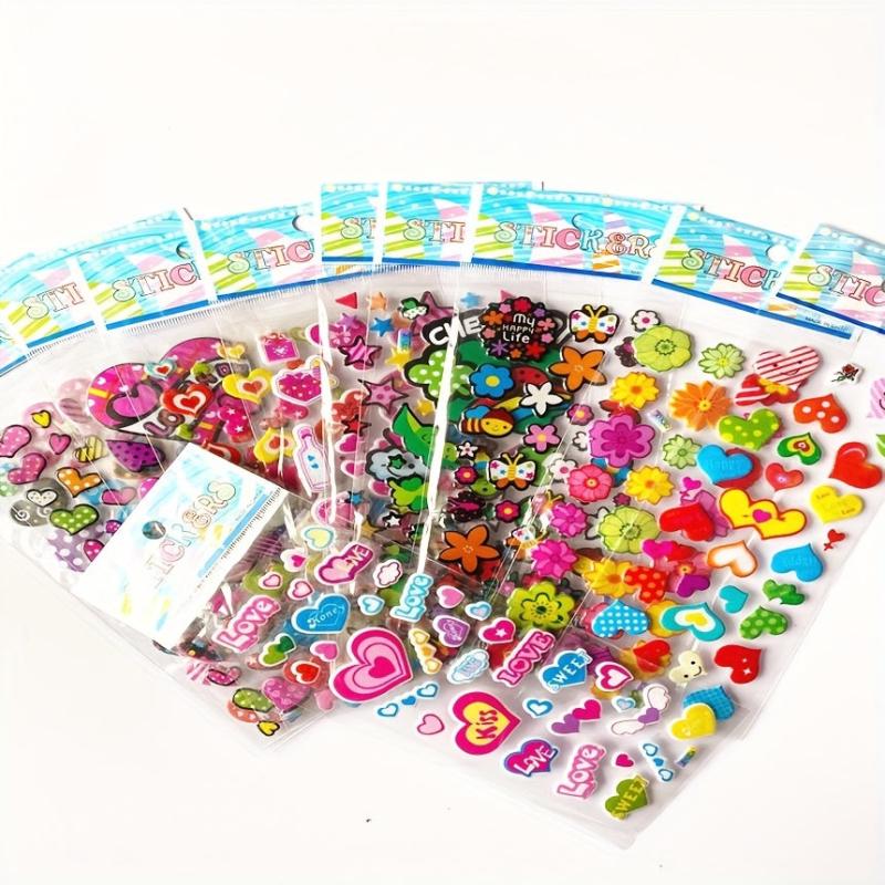 20pcs Random 3D Puffy Bulk Stickers For Party Teachers Craft