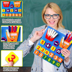 Toddler Math Skills Felt Board - Educational Toy for Counting & Sorting