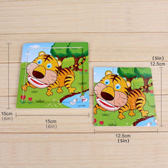 Children's Wooden Puzzle Jigsaw - Animal Educational Toy