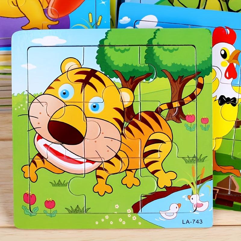 Children's Wooden Puzzle Jigsaw - Animal Educational Toy