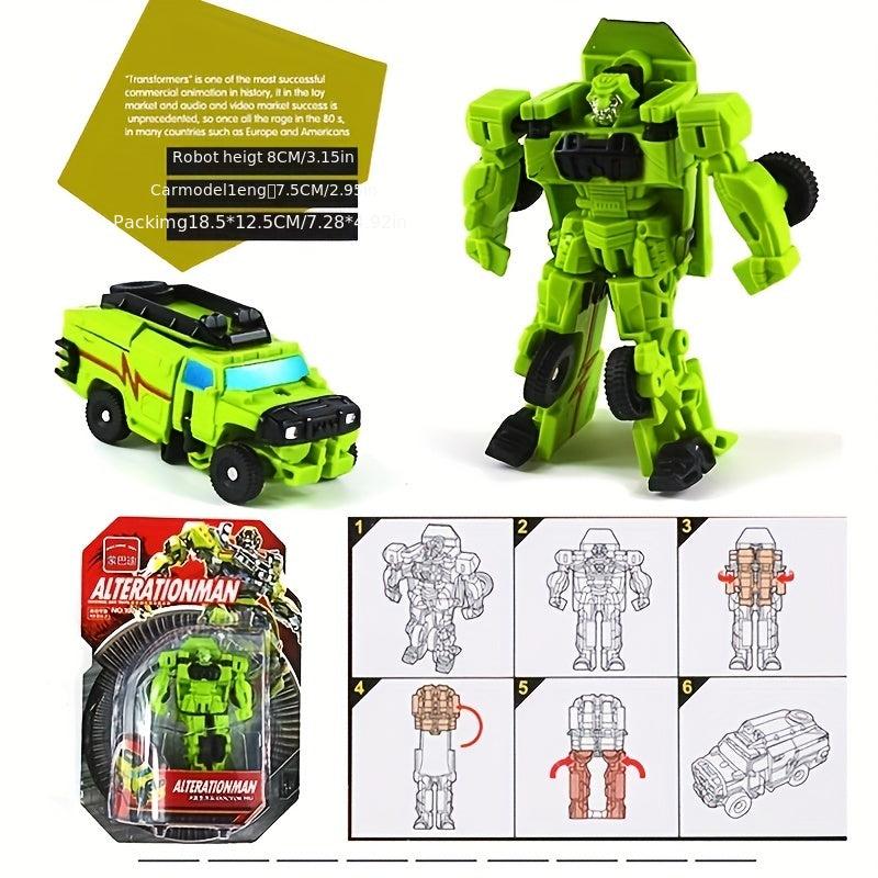 Toy Robot King Kong Assembled Suit Boy Toy Mini Car Small Full Set Model
