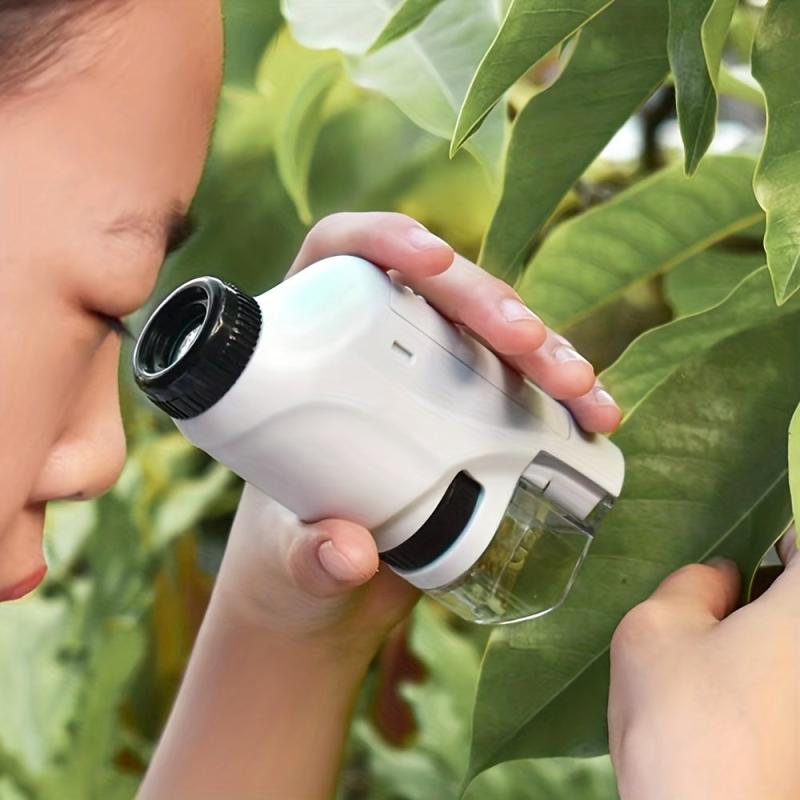Kids Portable Mini Microscope Toy Handheld Science Microscope