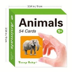 Spanish Pocket Flash Cards Educational Learning Toys for Kids - Preschool Gift