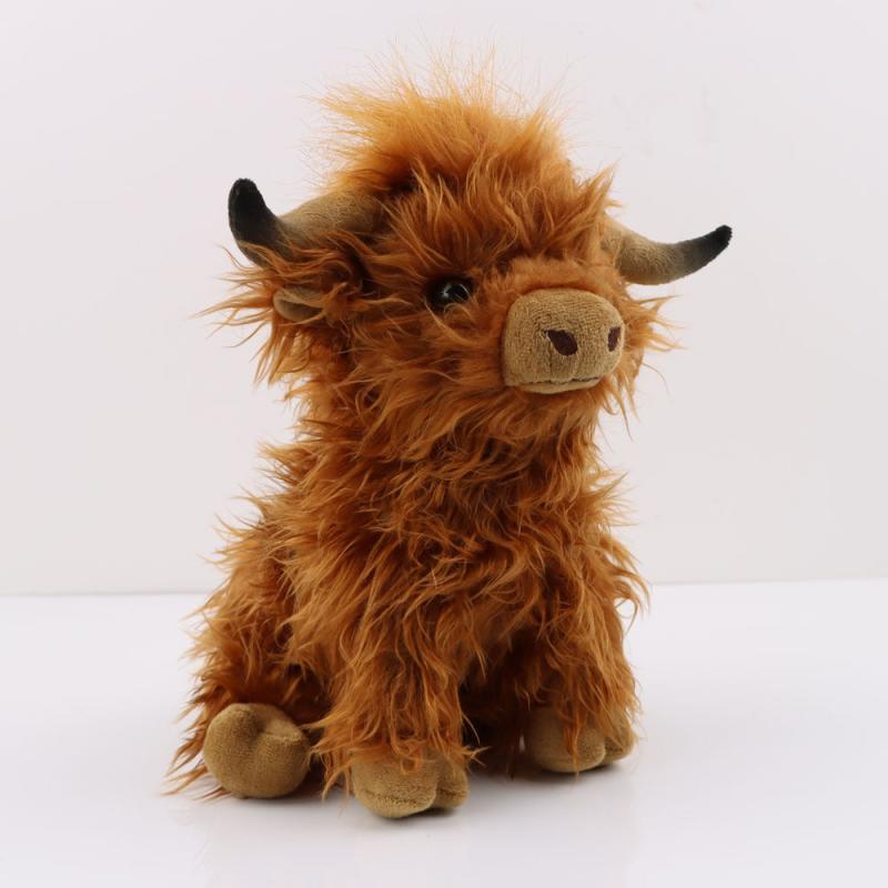 11'' Highland Cow Plush Toy Kyloe Stuffed Animal Dolls