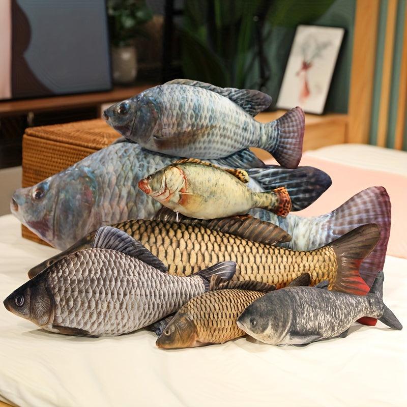 8in Funny Fish Plush Toy Stuffed Soft Animal Carp Pillow for Kids