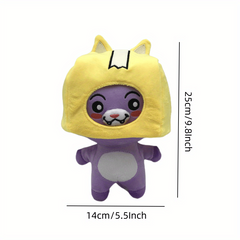 Plush Cat Doll with Transforming Fox Head Cover