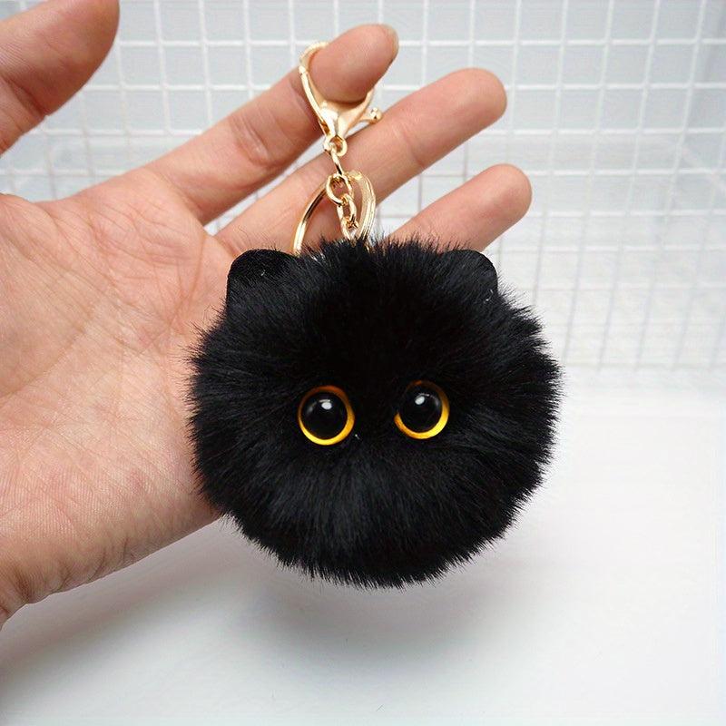 Pink Blusher Cat Plush Doll Key Chain Pendant - Perfect Gift