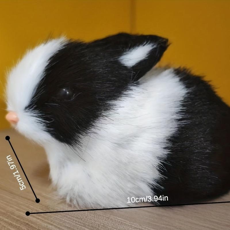 Mini Easter Bunny Plush Stuffed Animal Realistic Rabbit Toy