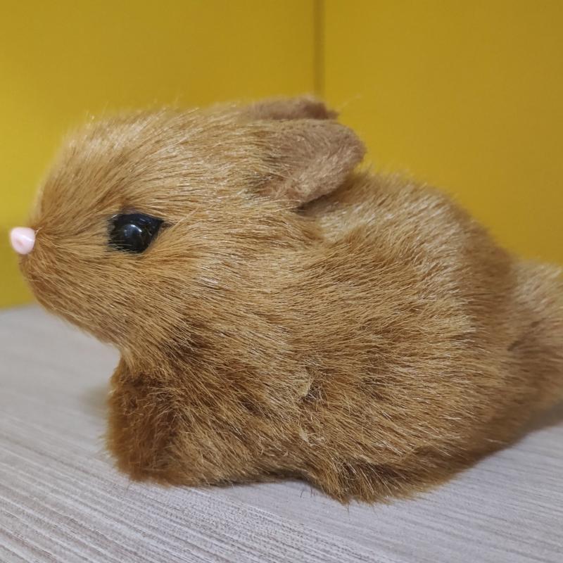 Mini Easter Bunny Plush Stuffed Animal Realistic Rabbit Toy