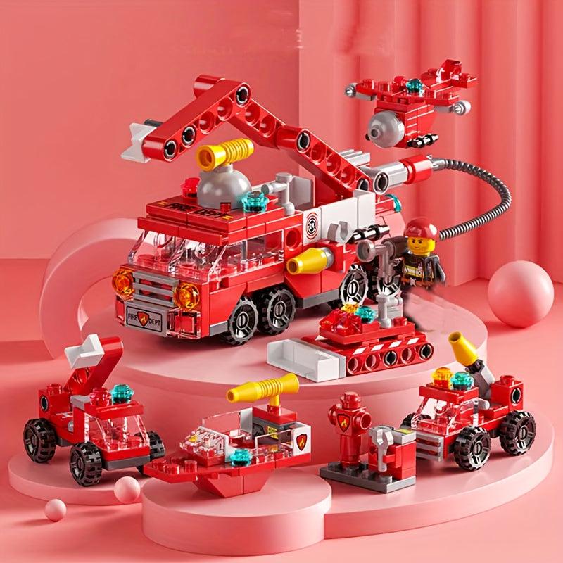 6-In-1 Kids Fire Truck Toy Educational Toy