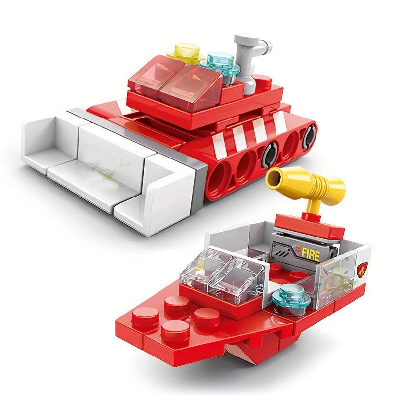 6-In-1 Kids Fire Truck Toy Educational Toy