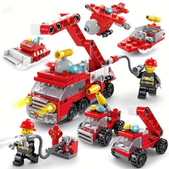 6-In-1 Kids Fire Truck Toy Educational Toy