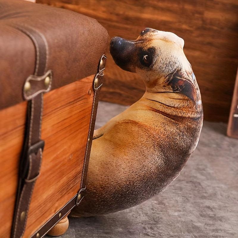 3D Simulation Dog Pillow Plush Toy Dog Doll Funny Plush Doll Pillow