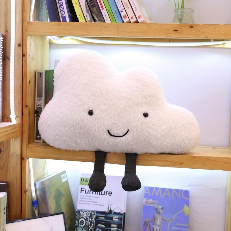 9 84inch Smiling Face Cloud Pillow Plush Birthday Gift