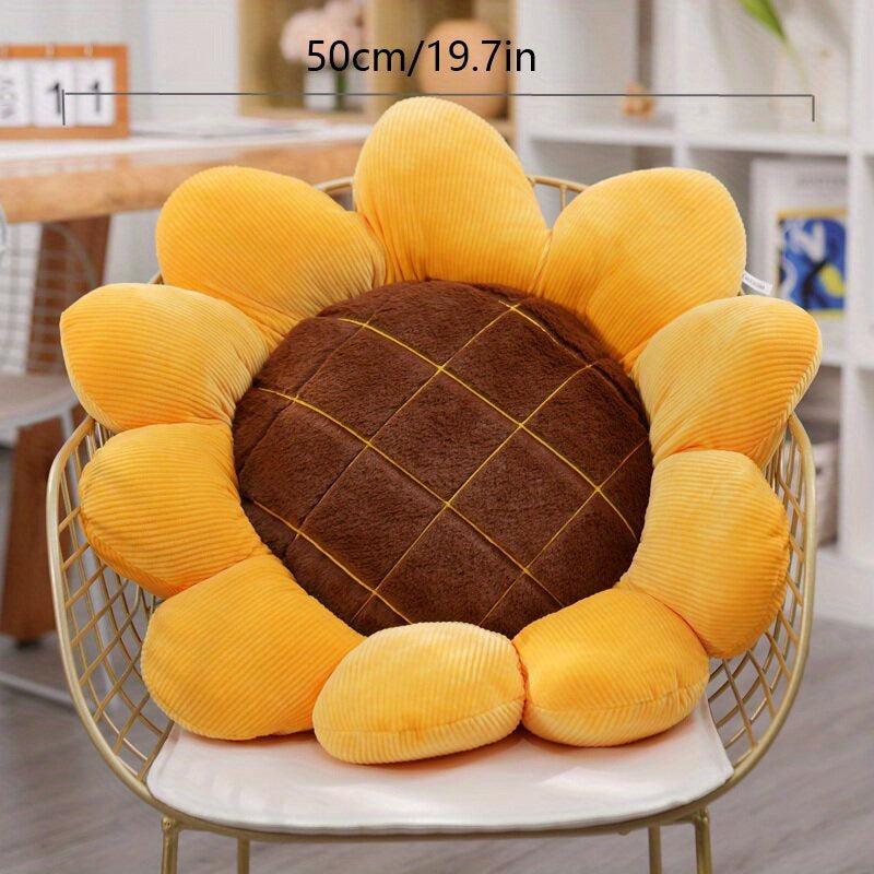 Sunflower Daisy Pillow Plush Toy for Home Decor & Girls' Room
