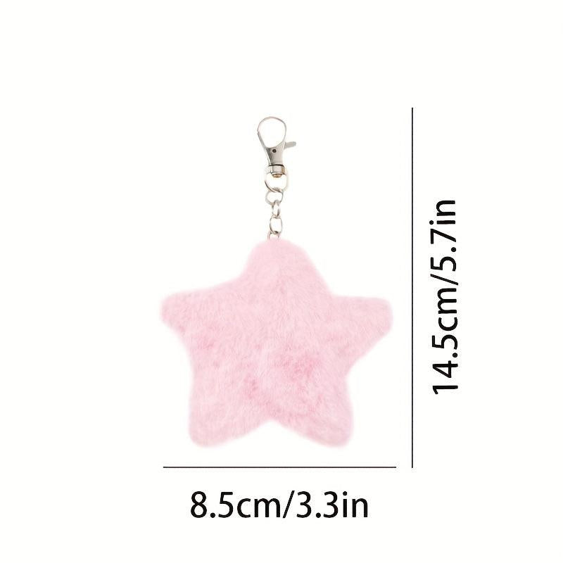 Star Plush Ornaments Diy Mobile Phone Keychain Pendant Accessories